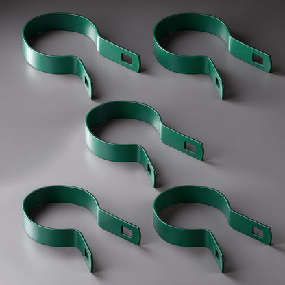 Green Galvanized Tension Band for 2-3/8" Outside Diameter Post with Bolt & Nut, Multi-options
