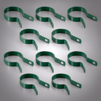 Green Galvanized Tension Band for 2-3/8" Outside Diameter Post with Bolt & Nut, Multi-options
