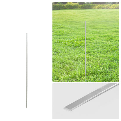 Barra de tensión de acero galvanizado plateado de 4/5/6 pies, barra plana de 48/60/72 pulgadas para piezas de cerca de malla ciclónica de 4'/5'/6', múltiples opciones