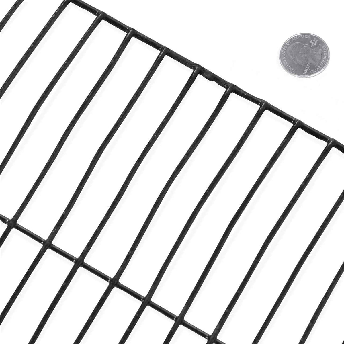 16 Gauge Black Vinyl Coated Welded Wire Mesh Size 0.5 inch by 3 inch (4 ft. x 50 ft.)