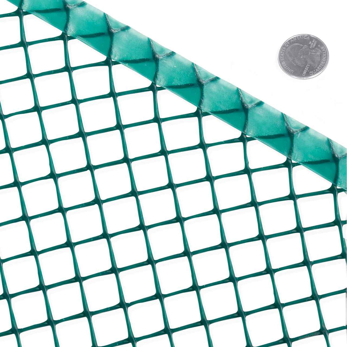 Green Diamond Plastic Poultry Netting 2 ft. x 25 ft. & 3/4" Diamond Mesh