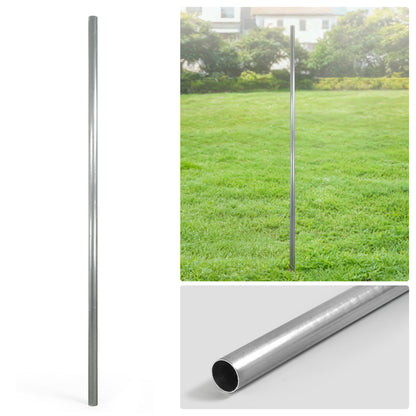 6/7/8 FT Galvanized Chain Link Fence Line Round Post, Line Post with 1-7/8” Outside Diameter, Multi-options