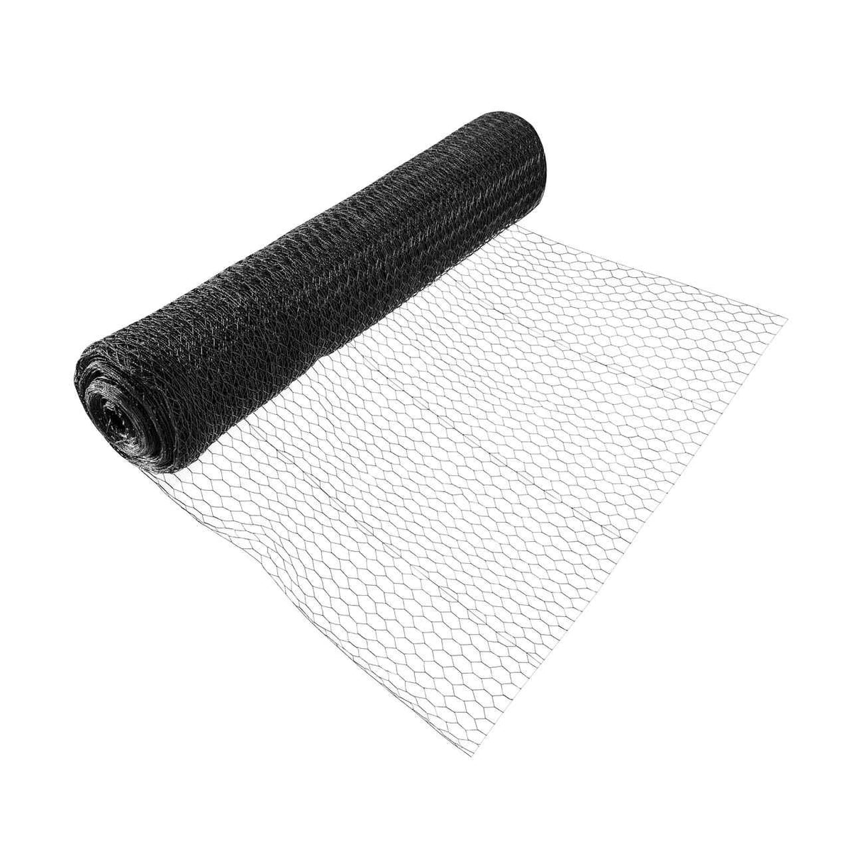 20 Gauge Black Vinyl Coated Poultry Hex Netting with 1 inch Mesh