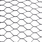 19 Gauge Black Vinyl Coated Hot Dip Galvanized Hex / Poultry Netting Mesh 3/4"