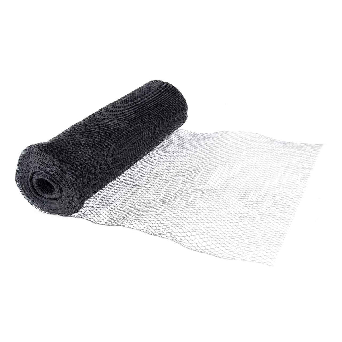 19 Gauge Black Vinyl Coated Hot Dip Galvanized Hex / Poultry Netting Mesh 3/4"