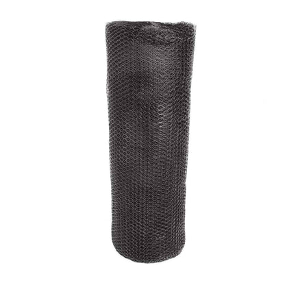 19 Gauge Black Vinyl Coated Hot Dip Galvanized Hex / Poultry Netting Mesh 3/4"