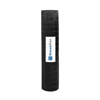 16 Gauge Black Vinyl Coated Welded Wire Mesh Size 0.5 inch by 3 inch (4 ft. x 50 ft.)