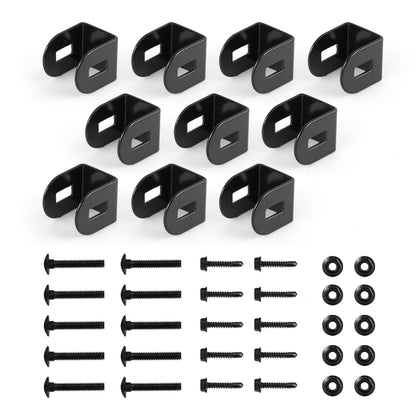 Heavy Duty Steel Metal Post to Panel Connector for Garden Fence, Multiple Options