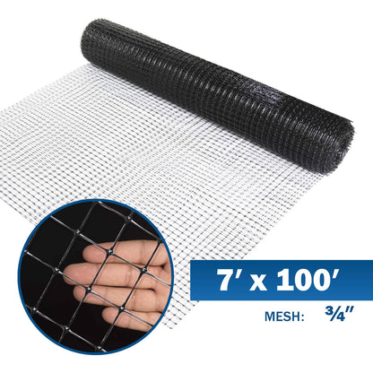 Fencer Wire Deer and Animal Fence Barrier Netting 7 ft. x 100 ft. with Mesh Size 3/4" (Heavy Duty)