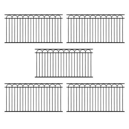 4FT Height X 8FT Width Heavy Duty Arc Fence Barrier Panel, Multiple Options