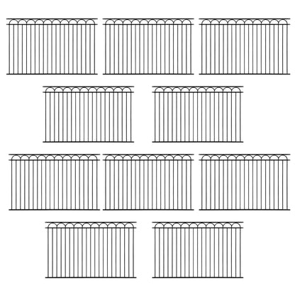 5FT Height X 8FT Width Heavy Duty Arc Fence Barrier Panel, Multiple Options