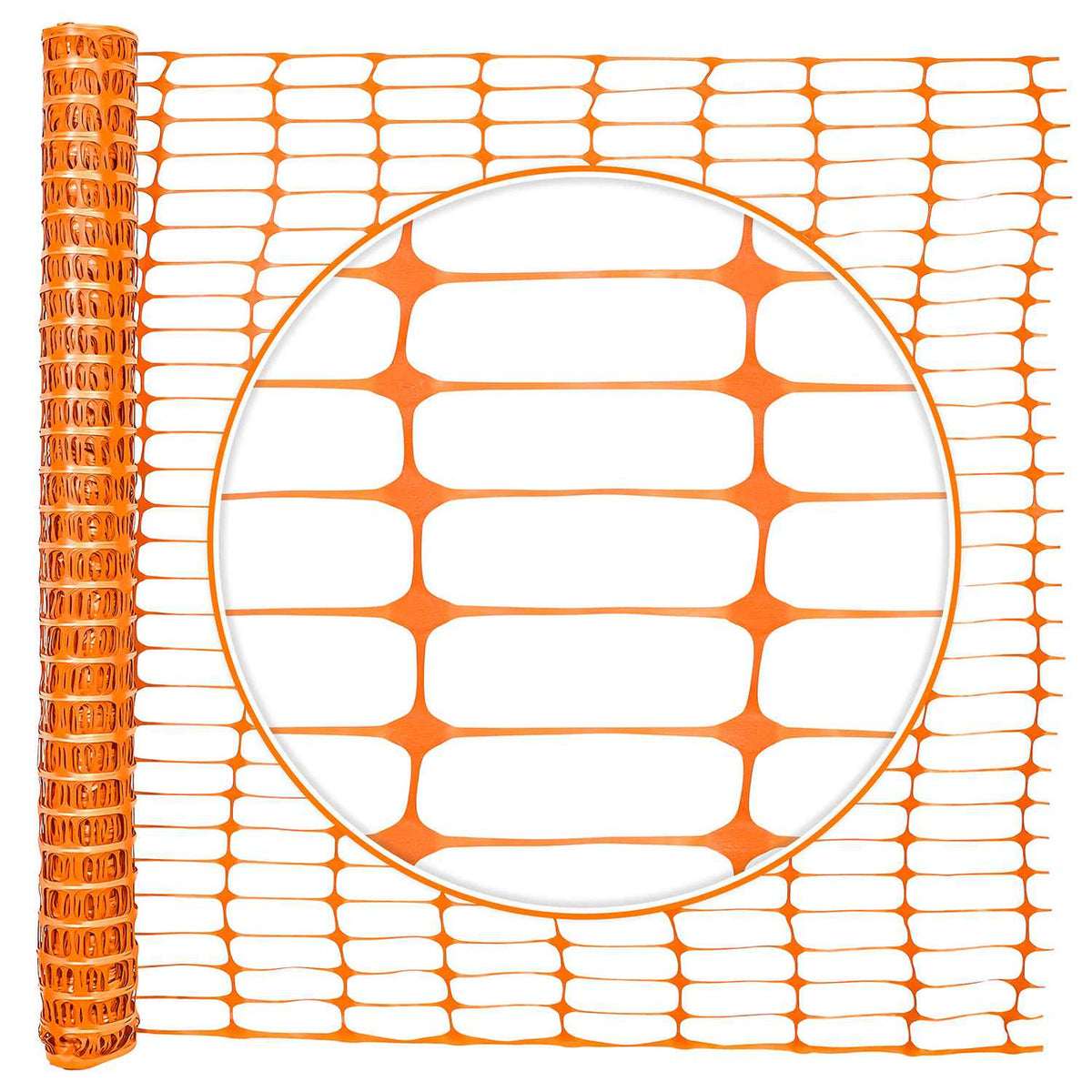 4 ft. x 100 ft. Orange Plastic Fencing Roll for Construction Fencing, Pet Fencing and Event Fencing, 4 cm x 10 cm Mesh