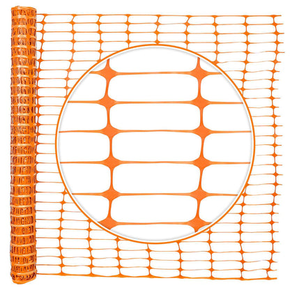 4 ft. x 100 ft. Orange Plastic Fencing Roll for Construction Fencing, Pet Fencing and Event Fencing, 4 cm x 10 cm Mesh