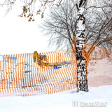 4 ft. x 100 ft. Orange Plastic Fencing Roll for Construction Fencing, Pet Fencing and Event Fencing, 4 cm x 10 cm Mesh