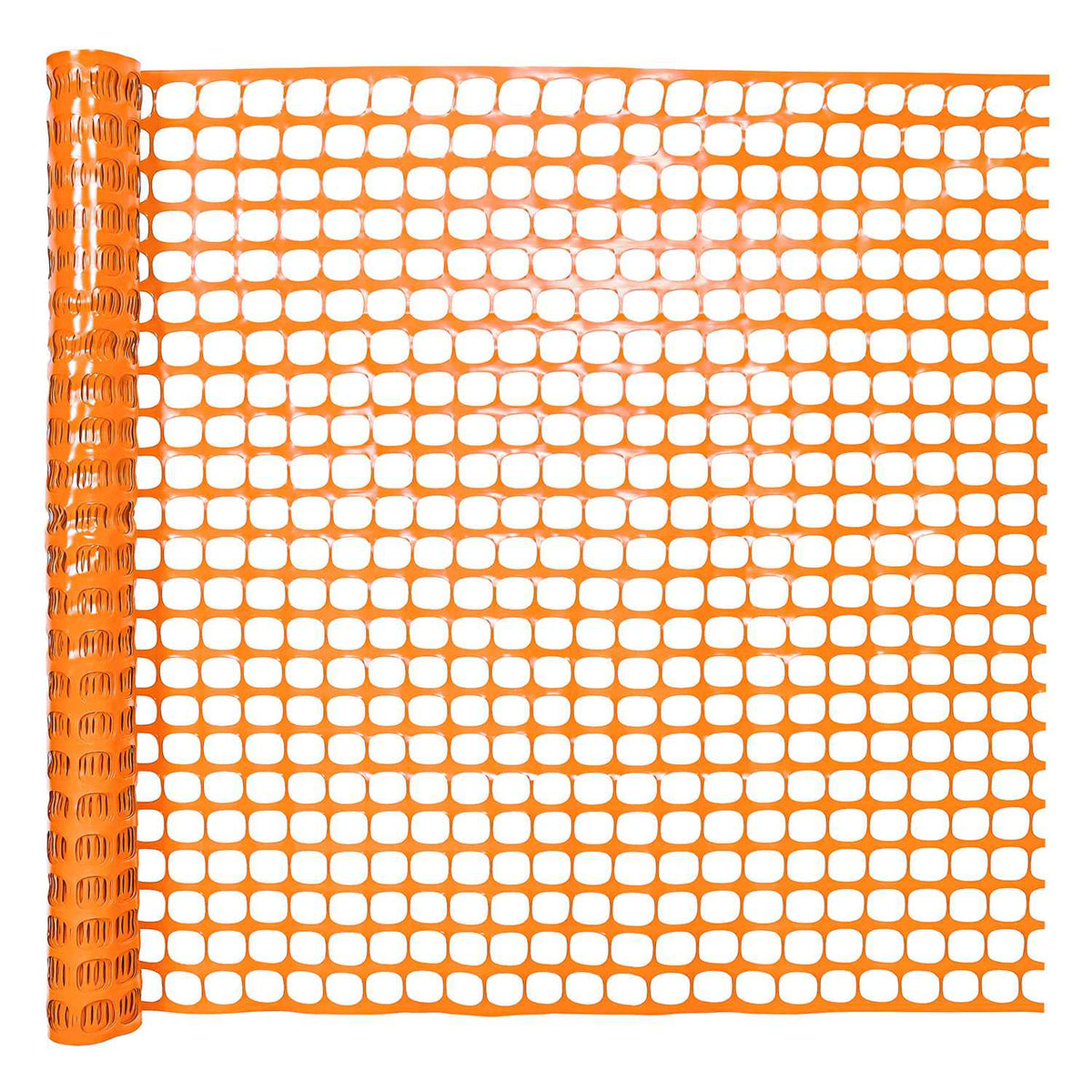 4 ft. x 100 ft. Outdoor Snow Fence, Temporary Garden Netting for Poultry, Rabbits, Chicken & Dogs, Opening Mesh Size 1.6" x 1.6" (Orange)