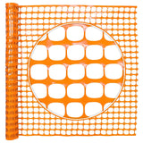 4 ft. x 100 ft. Outdoor Snow Fence, Temporary Garden Netting for Poultry, Rabbits, Chicken & Dogs, Opening Mesh Size 1.6" x 1.6" (Orange)