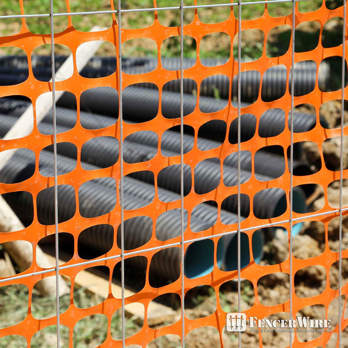 4 ft. x 100 ft. Outdoor Snow Fence, Temporary Garden Netting for Poultry, Rabbits, Chicken & Dogs, Opening Mesh Size 1.6" x 1.6" (Orange)