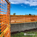 4 ft. x 100 ft. Outdoor Snow Fence, Temporary Garden Netting for Poultry, Rabbits, Chicken & Dogs, Opening Mesh Size 1.6" x 1.6" (Orange)