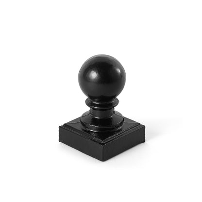 Heavy Duty Metal Fence Ball Top Post Cap for 2" x 2" Square Posts, Multiple Options