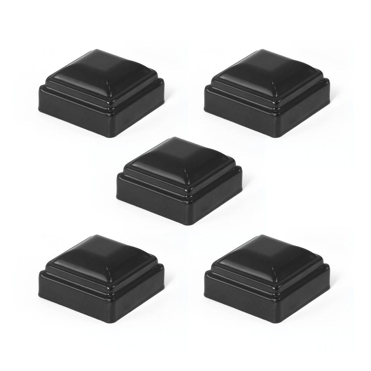 Heavy Duty Metal Fence Pyramid Post Cap for 2" x 2" Square Posts, Multiple Options