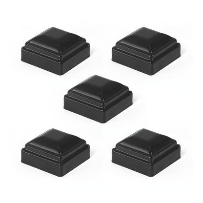 Heavy Duty Metal Fence Pyramid Post Cap for 2" x 2" Square Posts, Multiple Options