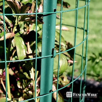 16 Gauge Green Vinyl Coated Welded Wire Mesh Size 2 inch by 3 inch