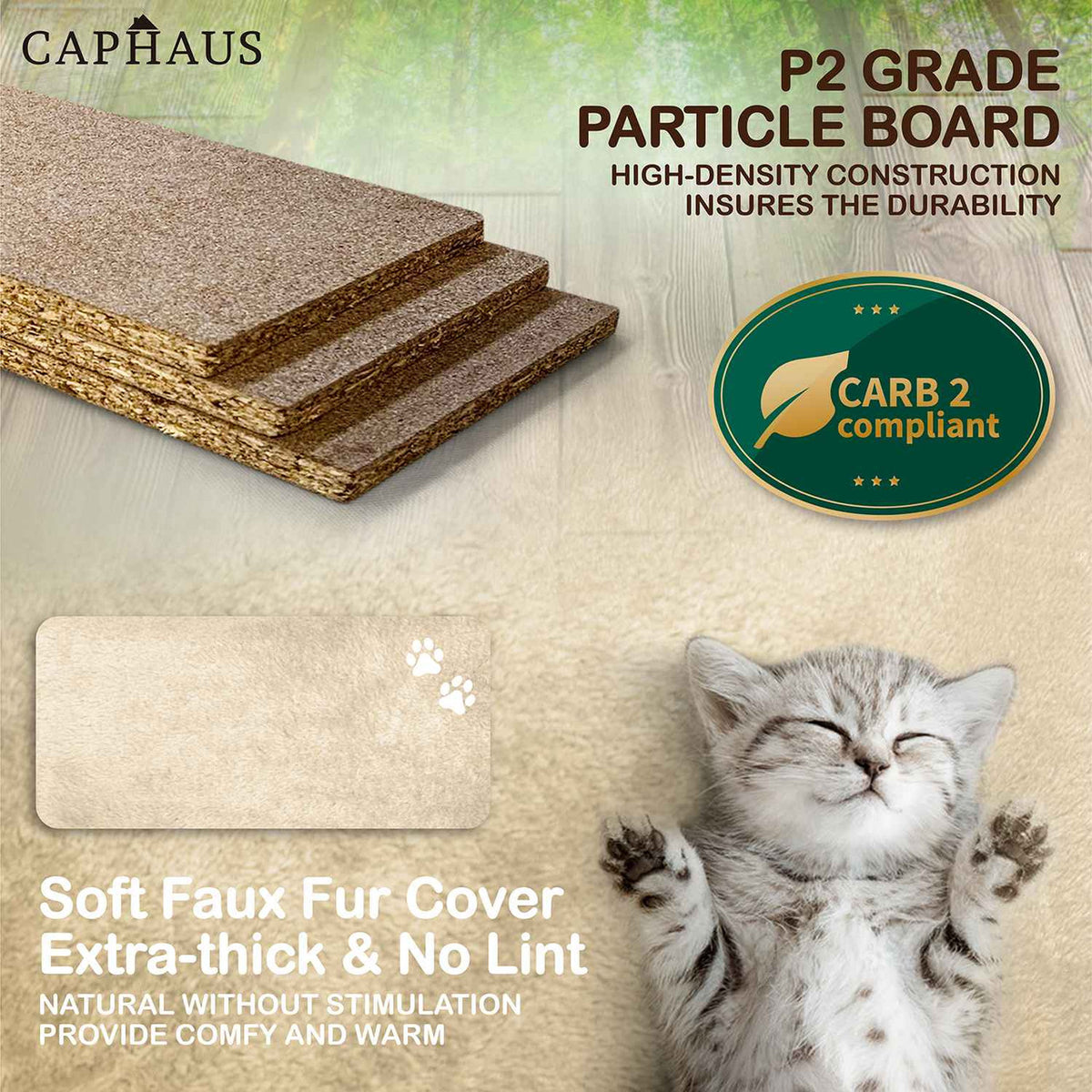 70 in. Beige Cat Tower for Indoor Cats, Multi-Level Cat Activity Tree with Scratching Posts, Basket, Cave Condo