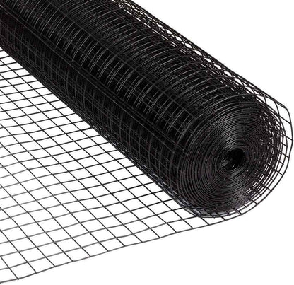 16 Gauge Black Vinyl Coated Welded Wire Mesh Size 1.5 inch by 1.5 inch