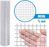 19 Gauge Galvanized Hardware Cloth with Mesh Size 1/2" x 1/2"