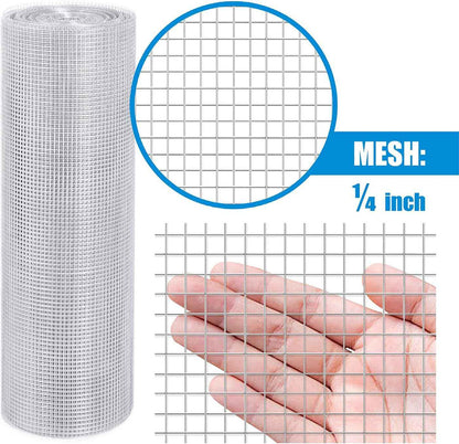23 Gauge Galvanized Hardware Cloth with Mesh Size 1/4" x 1/4"