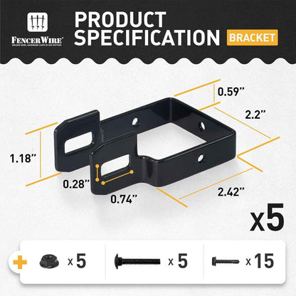 Heavy Duty Garden Fence Bracket, Multiple Options