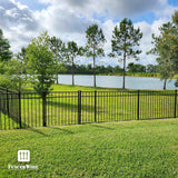 4FT Height X 4FT Width Heavy Duty Flat Top Fence Gate with Lock Attachment, Multiple Options
