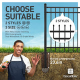 Heavy Duty Flat Top Fence Barrier Kit with 4FT Height X 8FT Width Panels, Fence, Gate, Posts & Connectors, Multiple Options