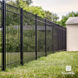 16 Gauge Heavy Duty 8FT Outdoor Steel Flat Top Fencing Border Post, Multiple Options