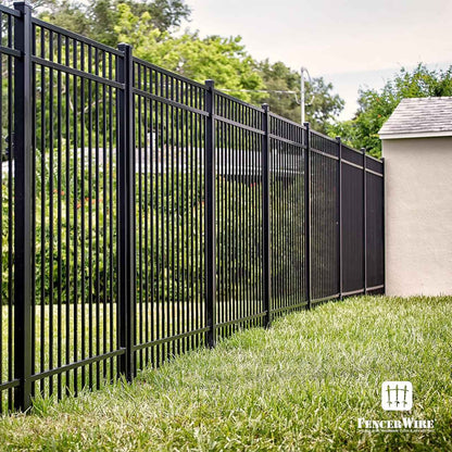 16 Gauge Heavy Duty 8FT Outdoor Steel Flat Top Fencing Border Post, Multiple Options