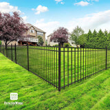 6FT Height X 8FT Width Heavy Duty Pinnacle Fence Barrier Panel, Multiple Options