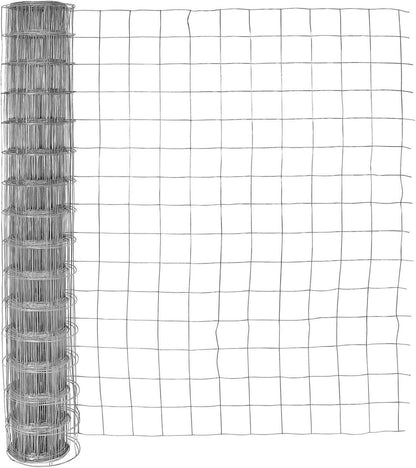 Fencer Wire 16 Gauge Galvanized Welded Wire Mesh Size 4 inch by 4 inch, Multiple Size Options