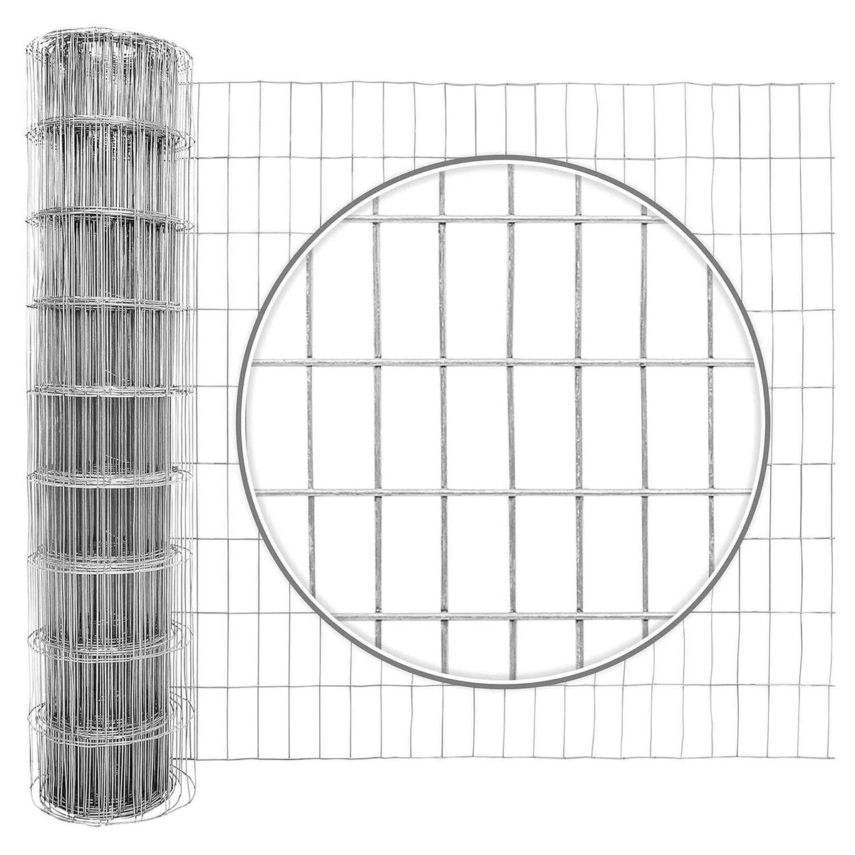 Fencer Wire 16 Gauge Galvanized Welded Wire Mesh Size 2 inch by 4 inch (2 ft. x 100 ft.)