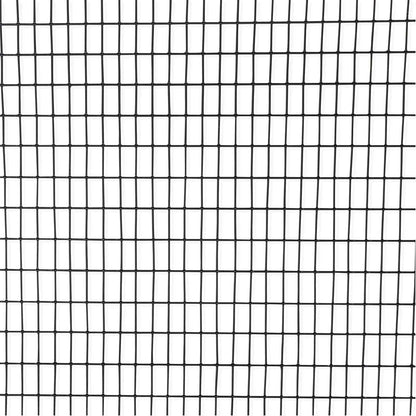 16 Gauge Black Vinyl Coated Welded Wire Mesh Size 0.5 inch by 1 inch