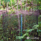 19 Gauge Black Vinyl Coated Welded Fence Wire Rolls, Mesh 1/2" X 1/2", Versatile Garden Wire Fencing, Multiple Size Options