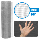 27 Gauge Hardware Cloth, 1/8 inch Mesh Galvanized Steel Wire Rolled Woven, Keeping Out of Bees, Wasps and Mid to Large-Sized Insects