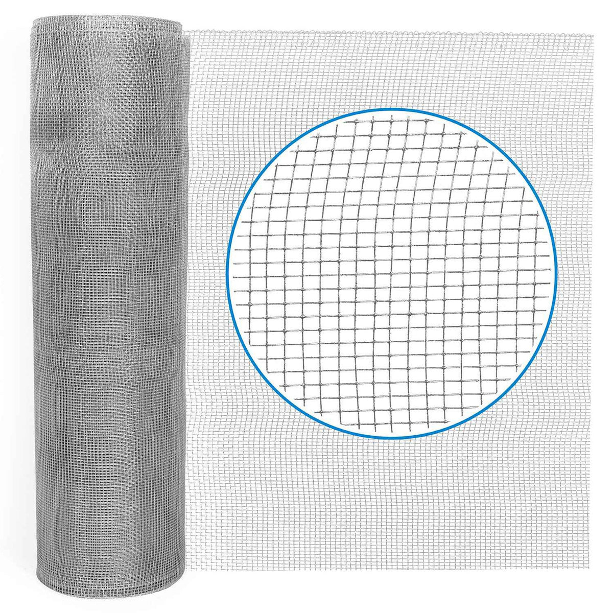 27 Gauge Hardware Cloth, 1/8 inch Mesh Galvanized Steel Wire Rolled Woven, Keeping Out of Bees, Wasps and Mid to Large-Sized Insects