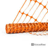 4 ft. x 100 ft. Orange Plastic Fencing Roll for Construction Fencing, Pet Fencing and Event Fencing, 4 cm x 10 cm Mesh