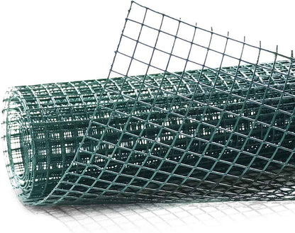 19 Gauge 24" x 96" Green Vinyl Coated 1/2 Hardware Cloth