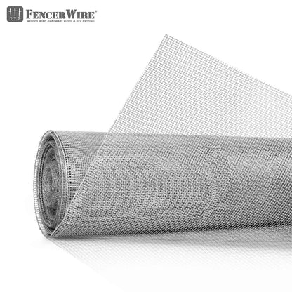 27 Gauge Hardware Cloth, 1/8 inch Mesh Galvanized Steel Wire Rolled Woven, Keeping Out of Bees, Wasps and Mid to Large-Sized Insects
