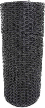 16 Gauge Black Vinyl Coated Hex / Poultry Netting Mesh 1.5" (4 ft. x 150 ft.)