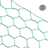 16 Gauge Green Vinyl Coated Hex / Poultry Netting Mesh 1.5" (3 ft. x 150 ft.)