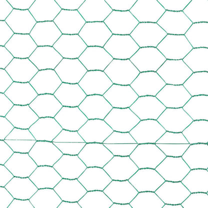 16 Gauge Green Vinyl Coated Hex / Poultry Netting Mesh 1.5" (3 ft. x 150 ft.)