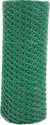 16 Gauge Green Vinyl Coated Hex / Poultry Netting Mesh 1.5" (3 ft. x 150 ft.)