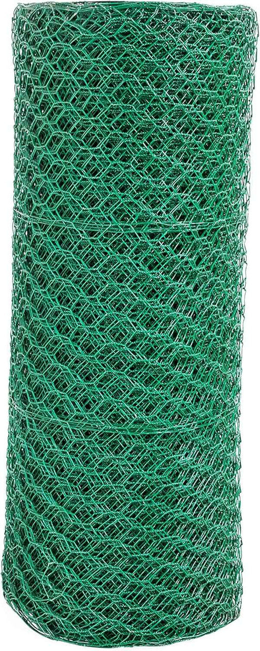 16 Gauge Green Vinyl Coated Hex / Poultry Netting Mesh 1.5" (3 ft. x 150 ft.)